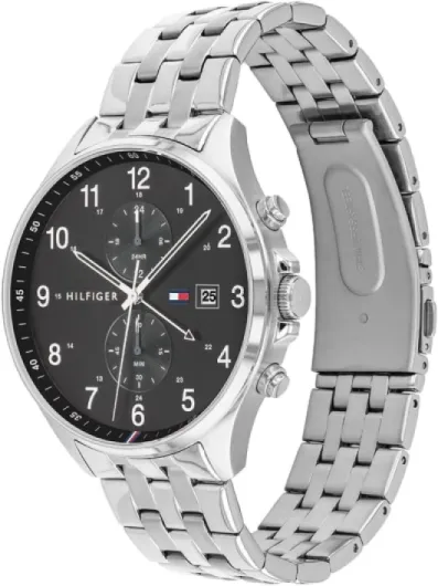 Tommy Hilfiger Multi Zifferblatt Quarz Uhr für Herren Edelstahlarmband Argent
